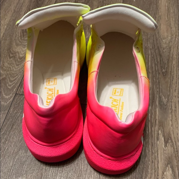 Chekich 254 Aloha Yellow-Pink Sneakers Unisex Graffiti Shoes 43/US 10 New - Picture 4 of 9